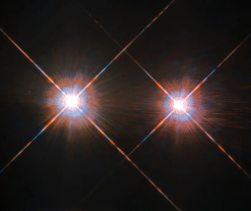 An image of Alpha Centauri by the Hubble Space Telescope.