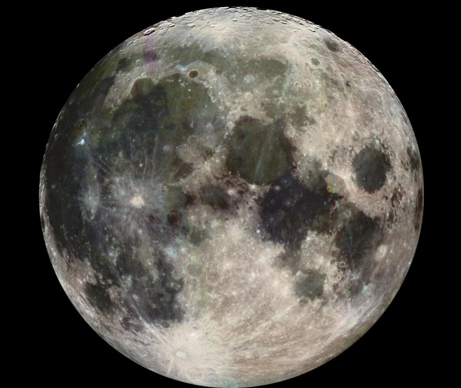 The full Moon with its many lunar maria that, at the right time, can appear like a face looking back at you