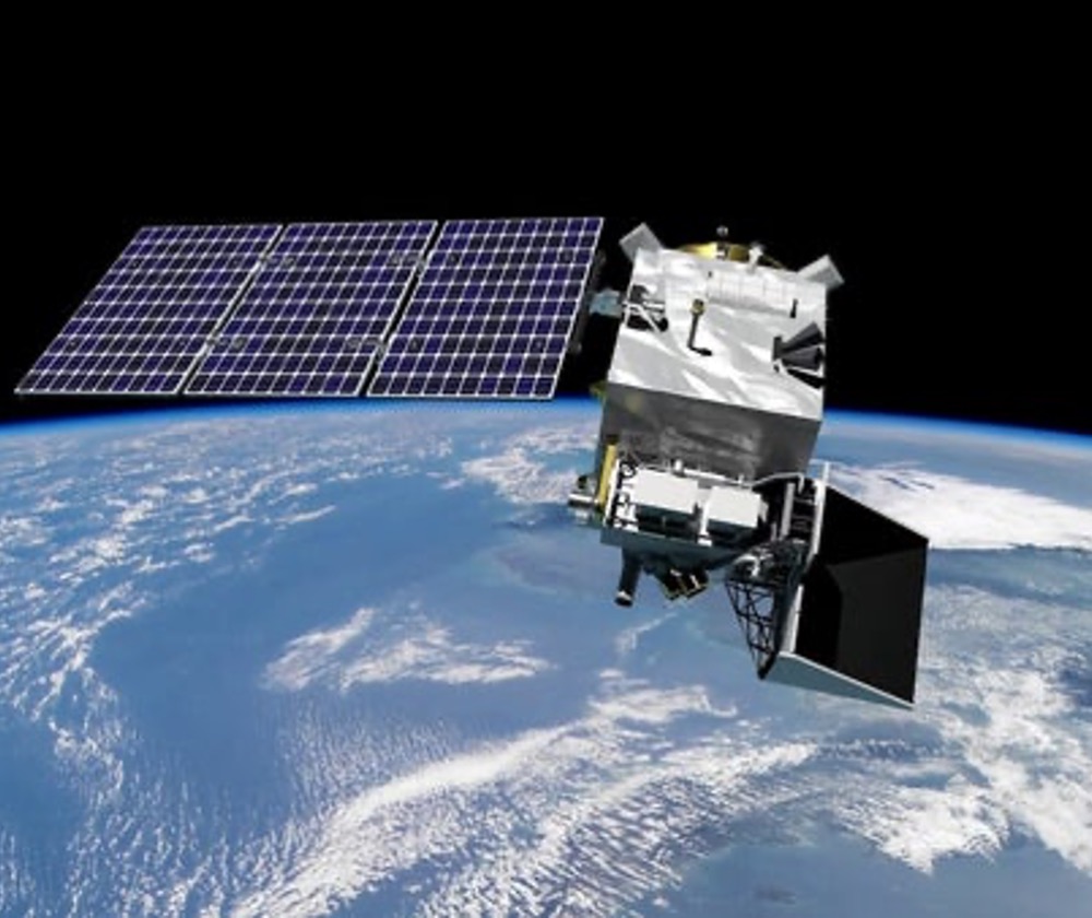 An Earth-observing satellite