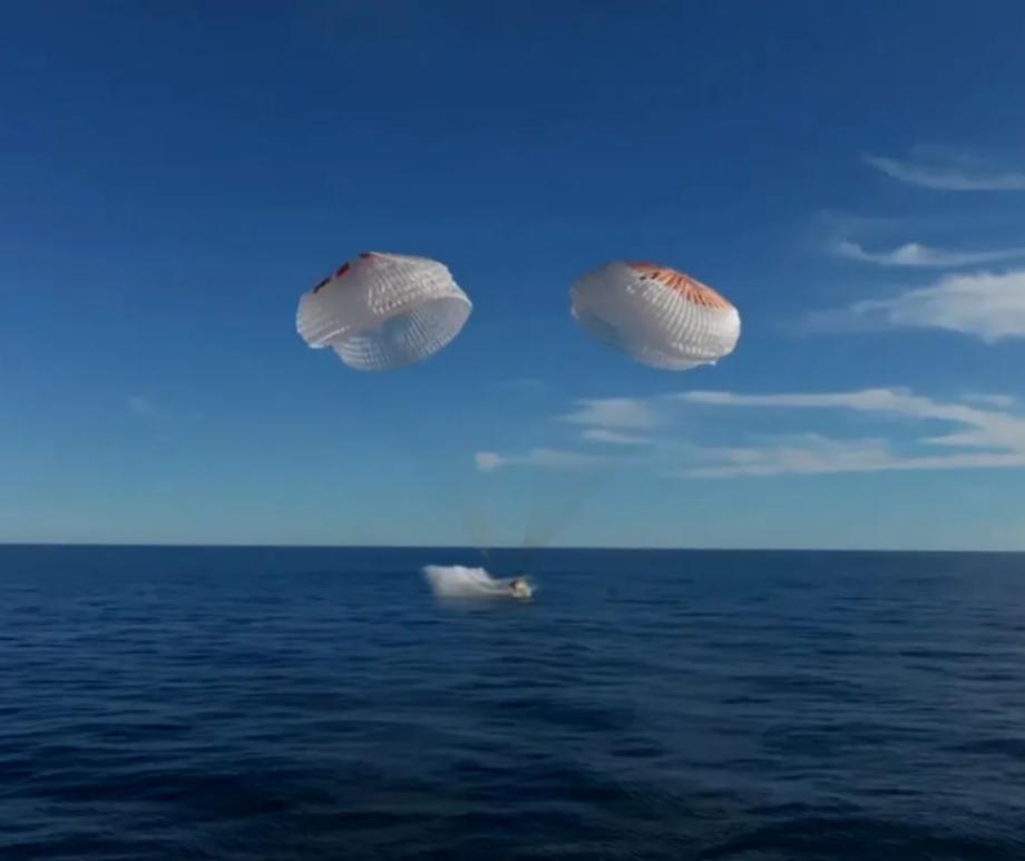 The capsule carrying American astronauts Butch Wilmore and Suni Williams splashed down off the coast of Tallahassee, Fla.