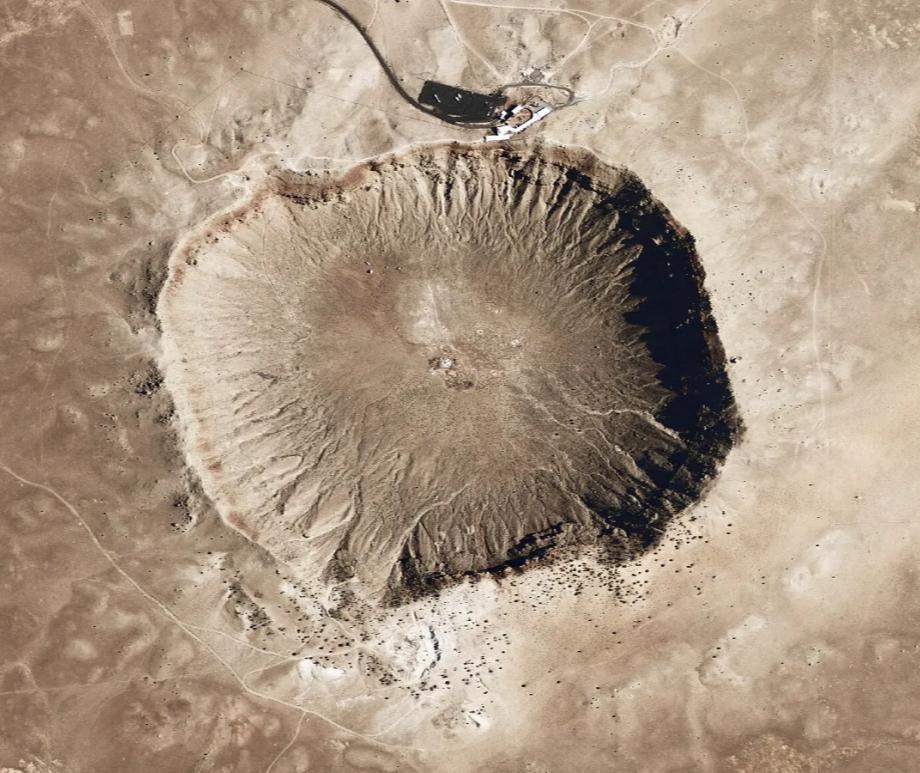 A large impact crater in Arizona
