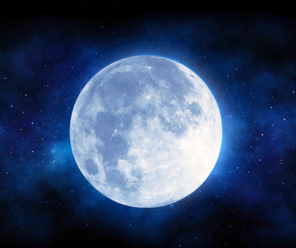 Artist's impression of the full Moon