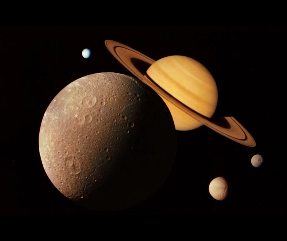 Jupiter and Saturn Moons