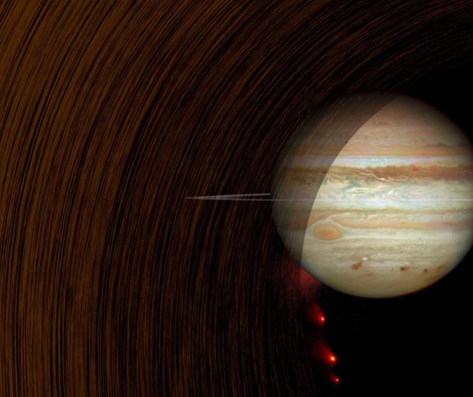 Comet Impact Into Jupiter Artist Concept