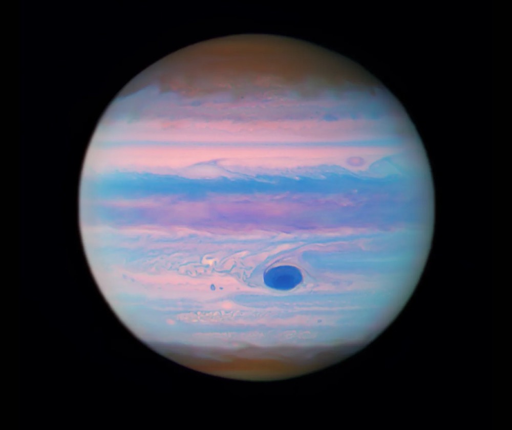 NASA's Hubble Space Telescope reveals an ultraviolet view of Jupiter