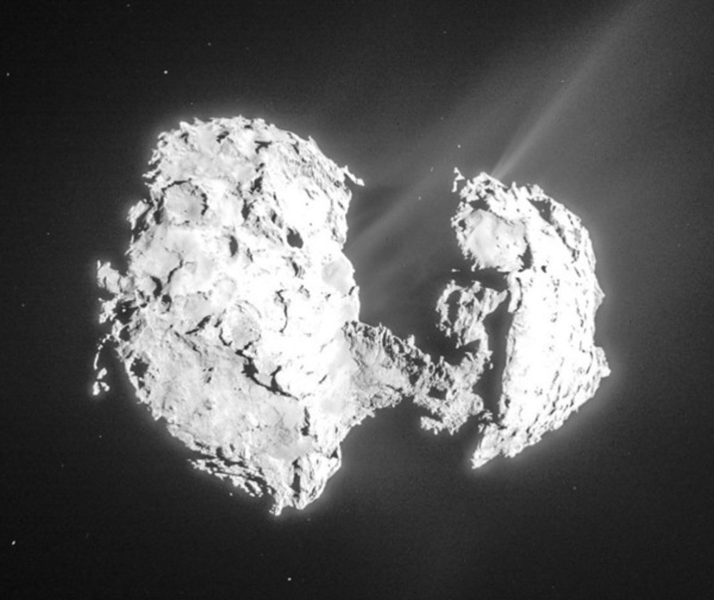Comet 67P/Churyumov-Gerasimenko as seen by ESA’s Rosetta spacecraft