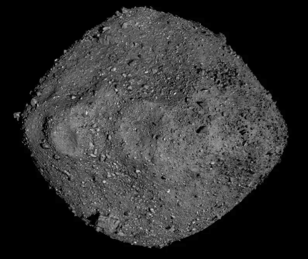 The near-Earth asteroid Bennu displayed signs of outgassing not visible from Earth but detectable when viewed from close-up by NASA's OSIRIS-REx spacecraft