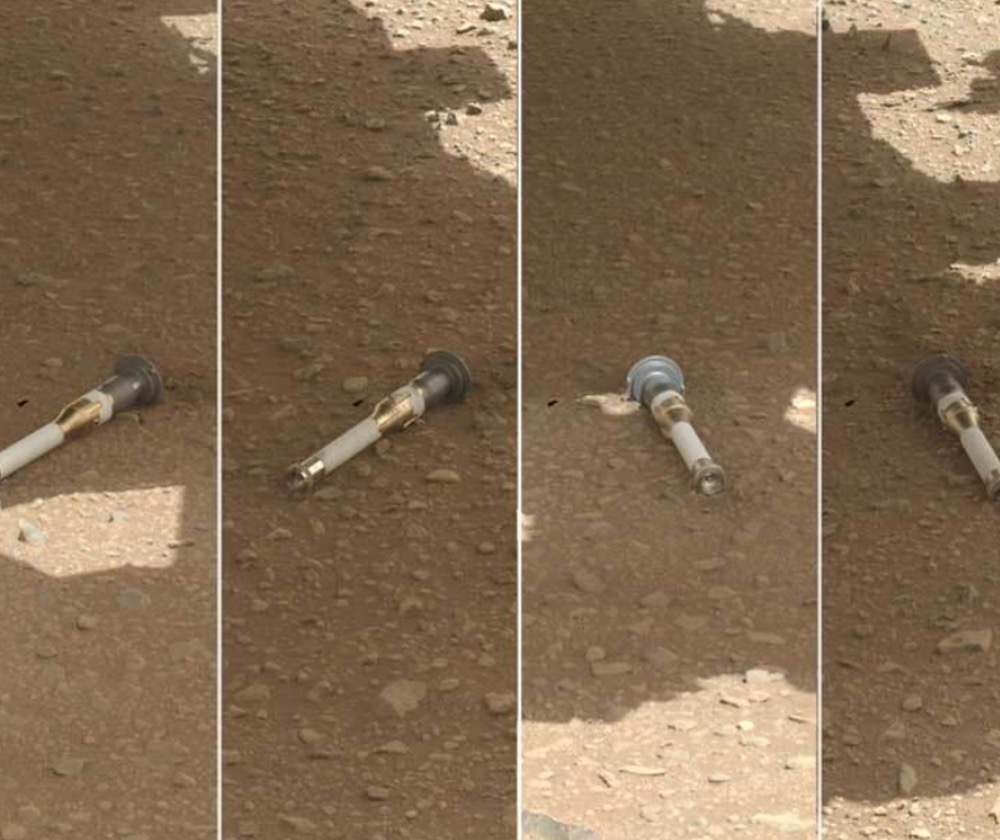 Sealed sample tubes on the surface of Mars