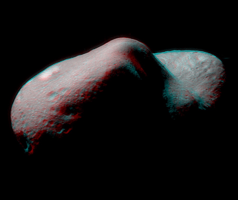 Stereo imaging will be an important tool on NEAR for geologic analysis of Eros, because it provides three-dimensional information on the asteroid's landforms and structures