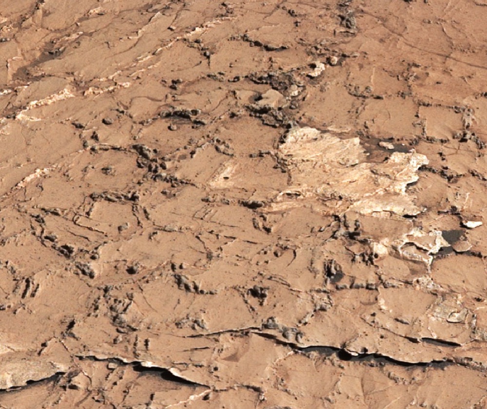 Hexagonal cracks discovered on Mars by NASA’s Curiosity rover could only have formed during long cycles of wet and dry conditions