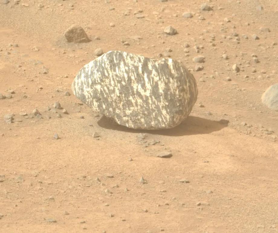 The Mount Washburn boulder field imaged earlier this year, with the bright rock Atoko Point near the middle.