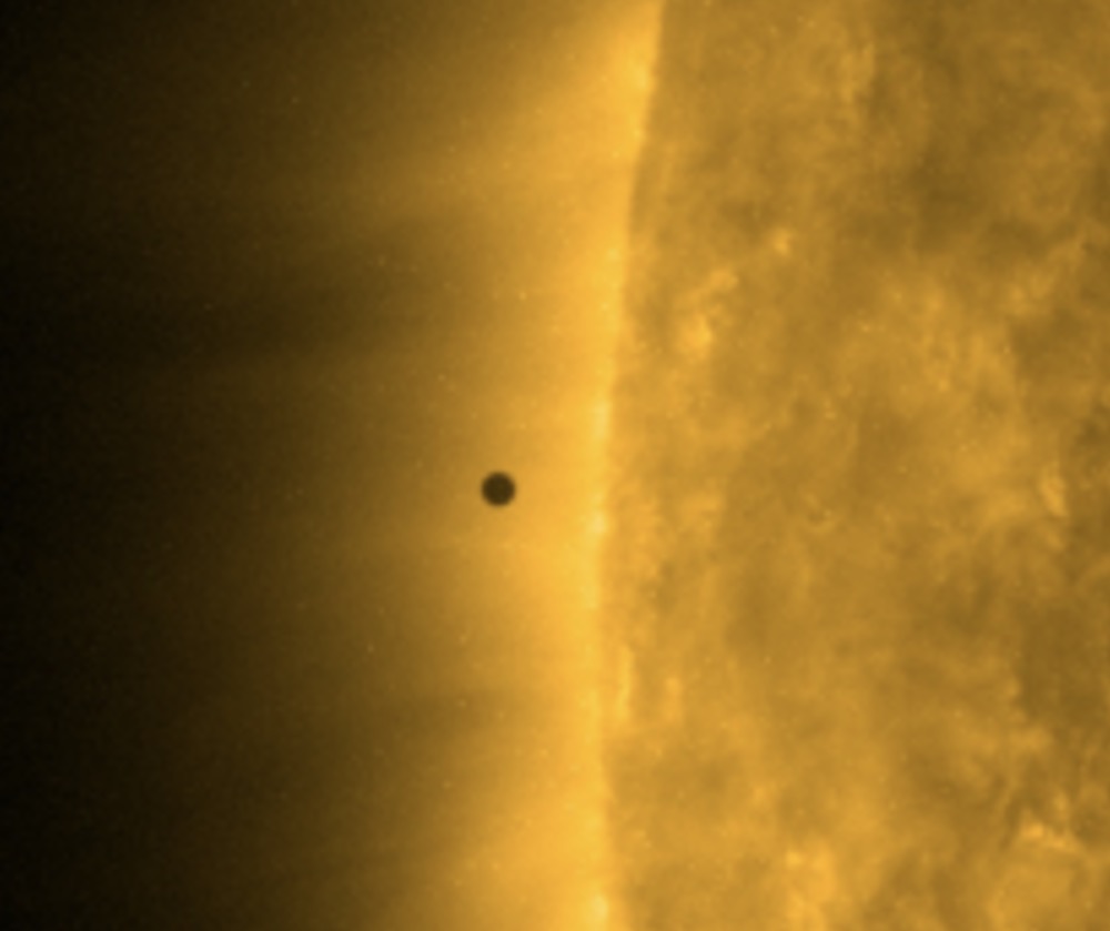 Mercury transiting the sun on Nov. 11, 2019