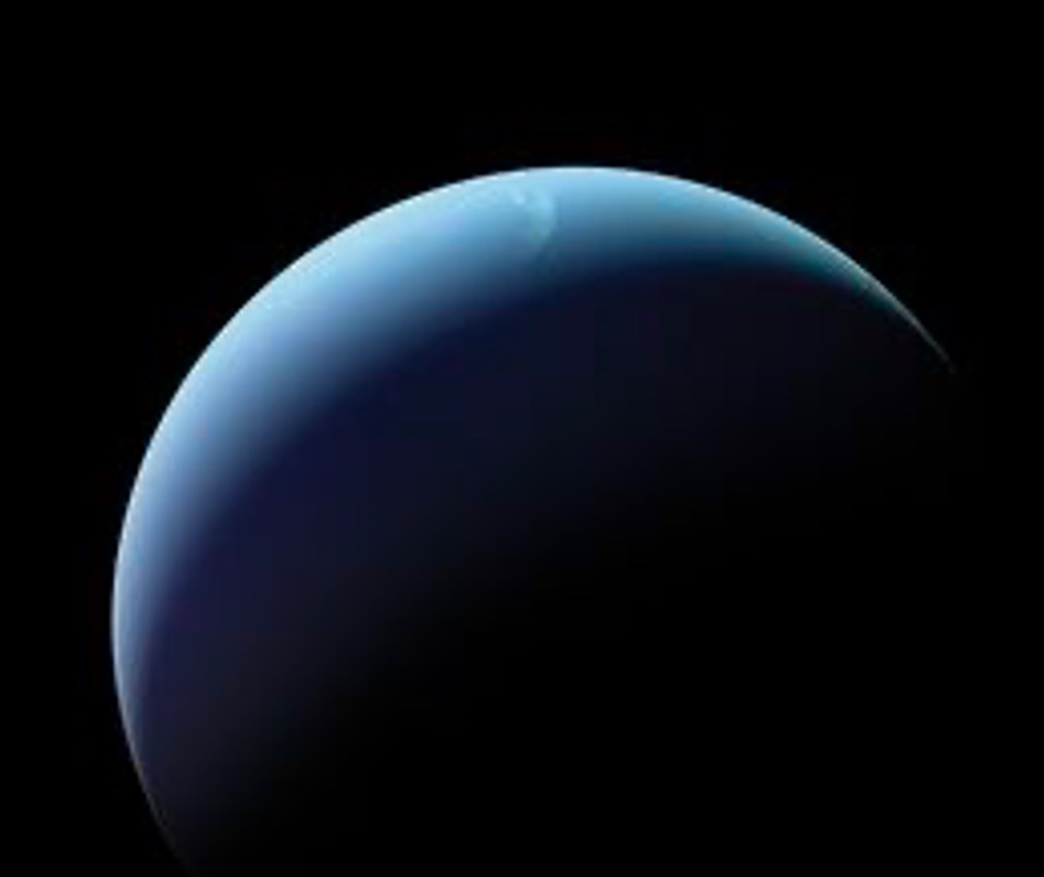 Voyager 2 view of Neptune, captured in August 1989