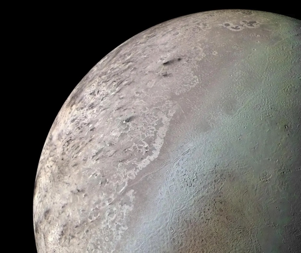 An enhanced view of Neptune's largest moon, Triton