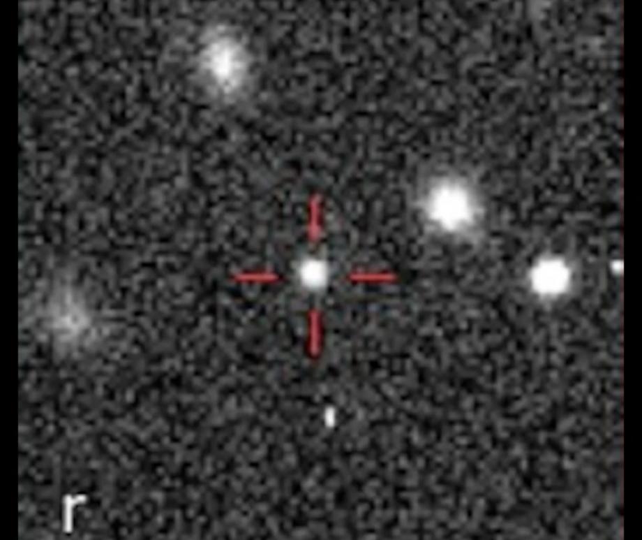 2017 OF201 is the fuzzy dot at the center of this image.