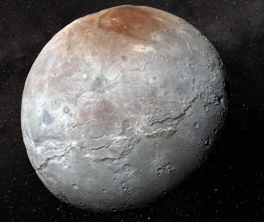 Pluto's moon Charon as seen by the New Horizon's telescope