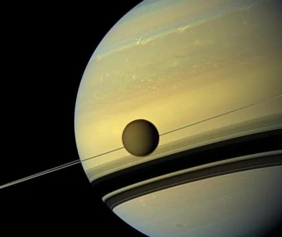 Did a collision that formed Titan trigger a series of events that contributed to Saturn's tilt and the formation of its rings?