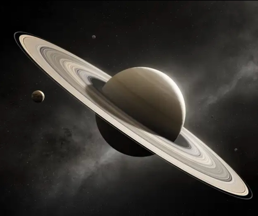 Artist's rendition of Saturn and its rings