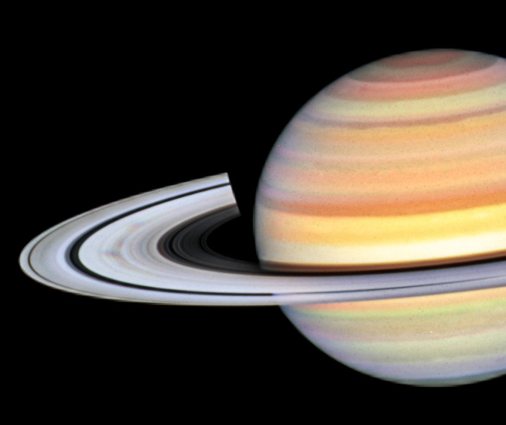 Radial spoke-like patterns in the ring plane around Saturn
