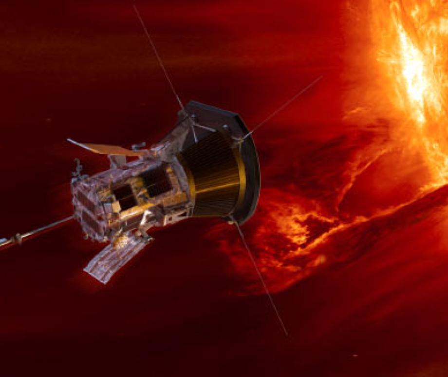 NASA’s Parker Solar Probe approaching the Sun.
