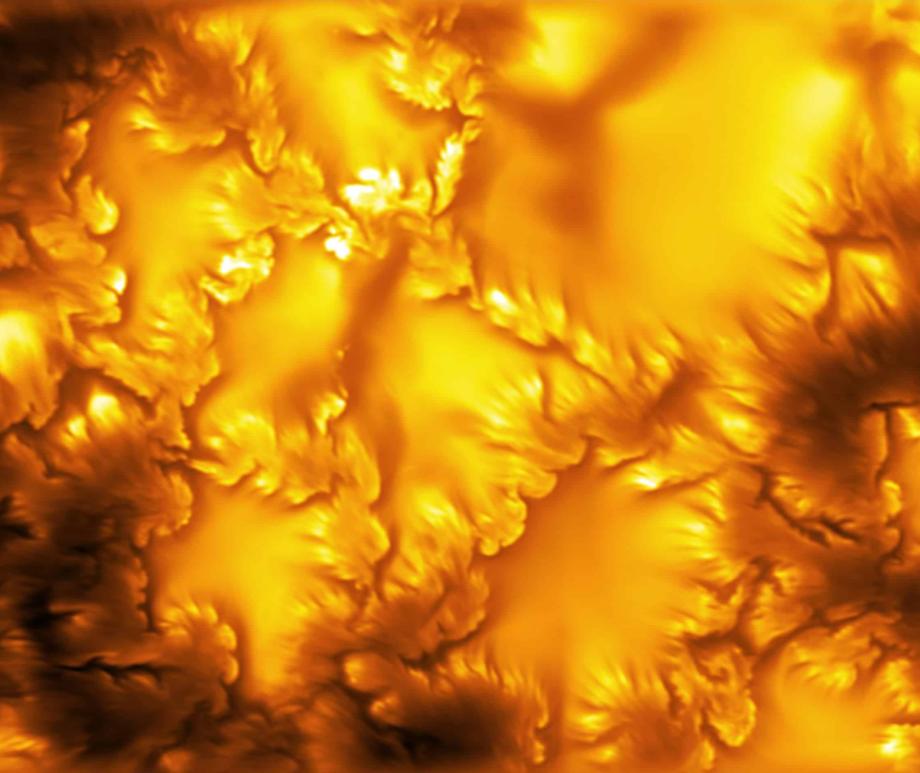 The spectacular image was taken by the Daniel K Inouye Solar Telescope based in Hawaii.