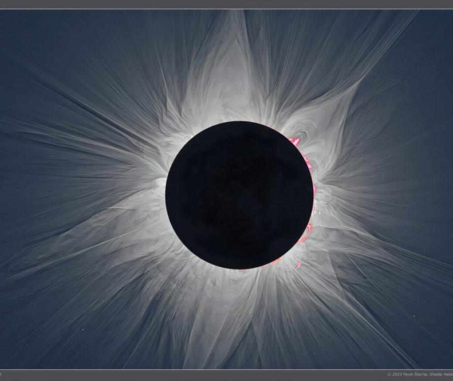 Total solar eclipse as viewed from Earth in 2023
