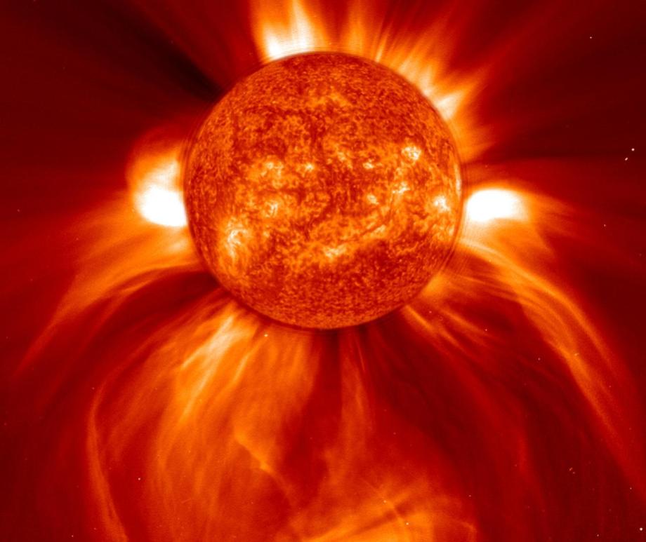 A coronal mass injection (CME) on the sun