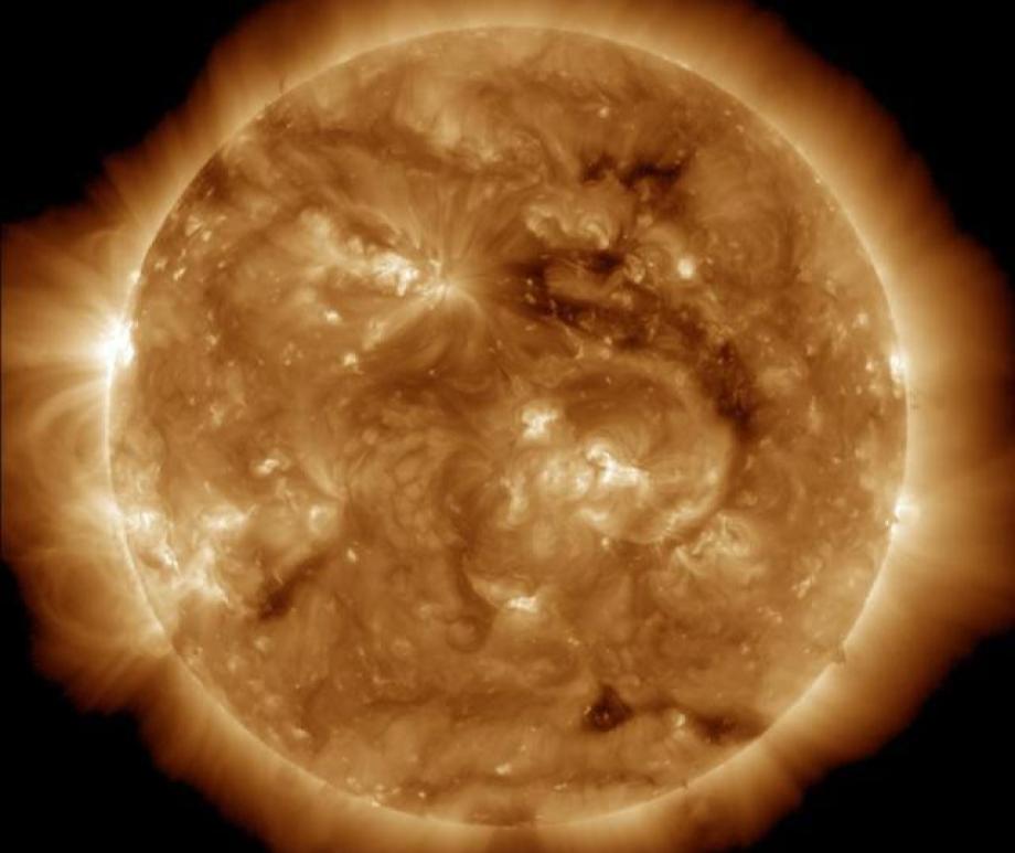 A NASA Solar Dynamics Observatory image of the sun