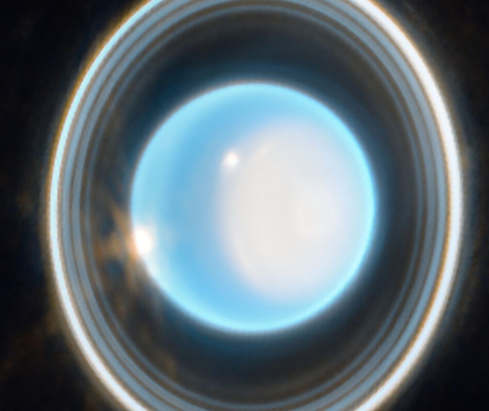 Image of Uranus from Webb