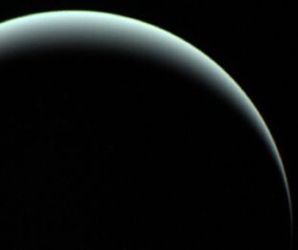 A view of Uranus taken by Voyager 2