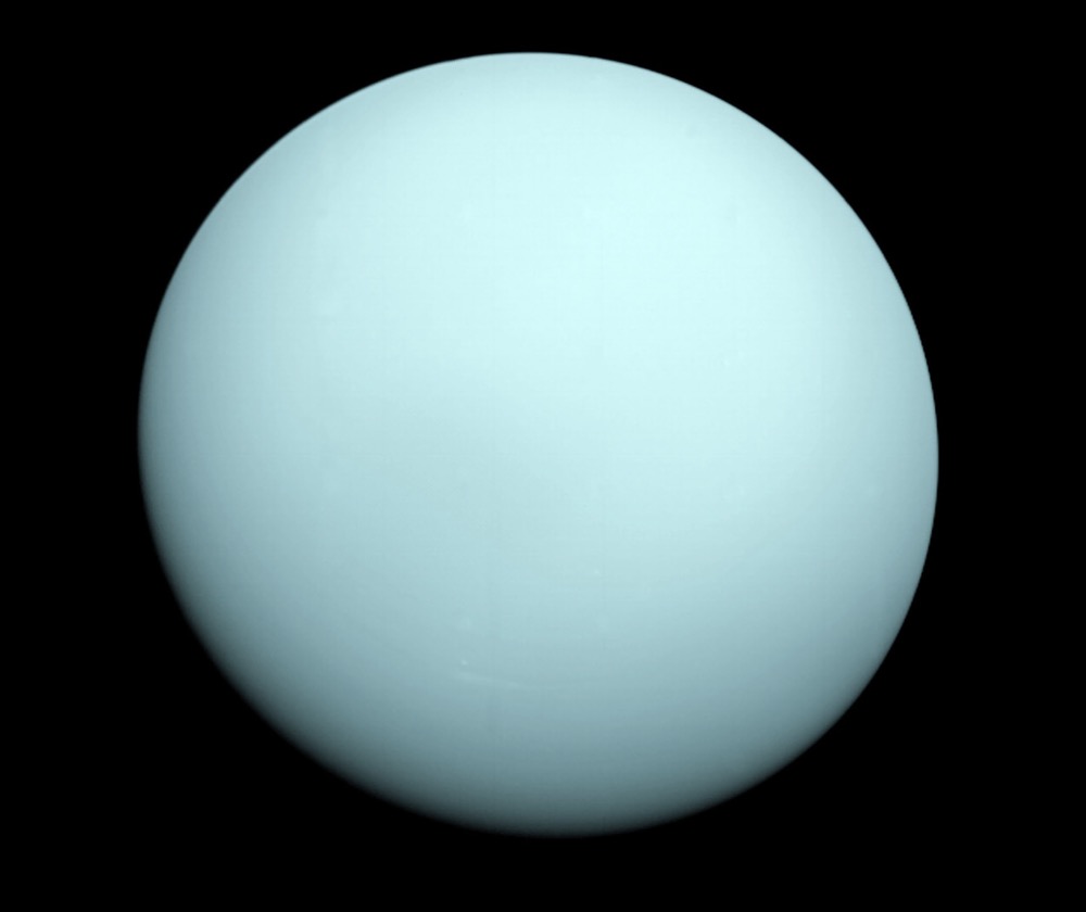 A mission to Uranus—seen here in an image taken by Voyager 2 in January 1986—would investigate the planet’s structure and composition, offering clues as to how ice giants originate