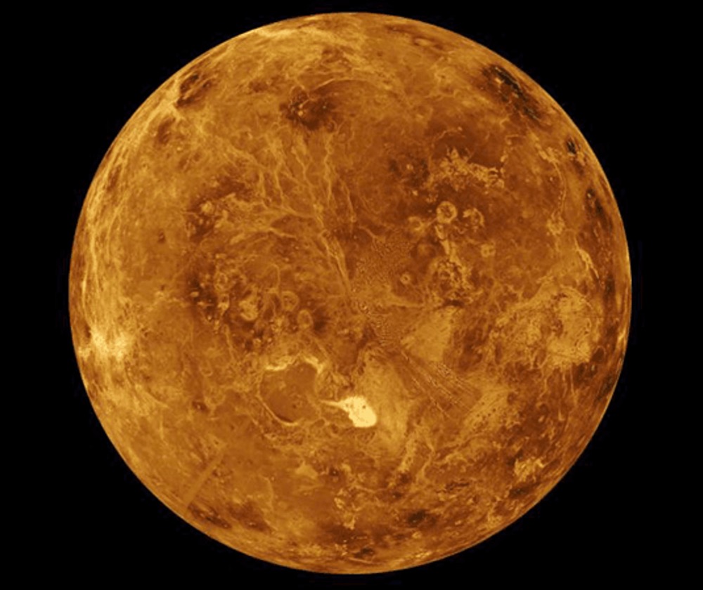 Venus, imaged by the Magellan spacecraft